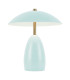 Poppy 12V Integrated LED Rechargeable Small Table Lamp Cerulean Light Blue 3000K-9