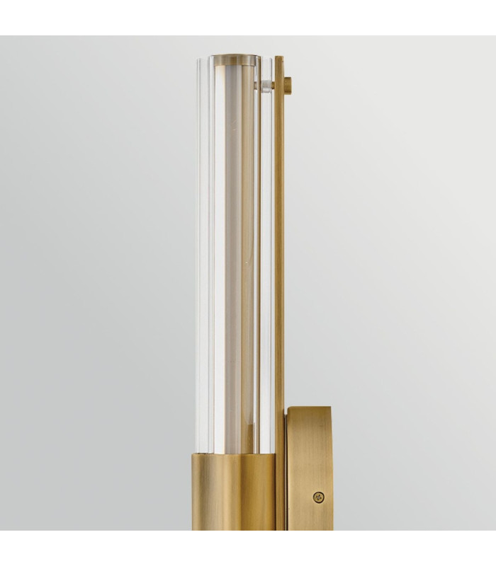 Georgette Medium Integrated LED Wall Light Laquered Brass 3000K IP44-3