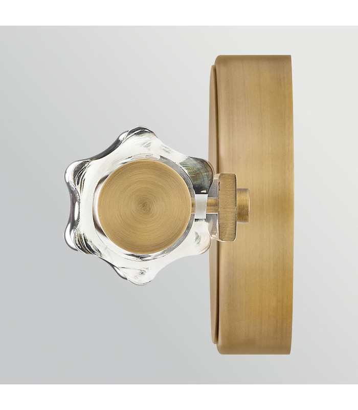 Georgette Small Integrated LED Wall Light Laquered Brass 3000K IP44-6