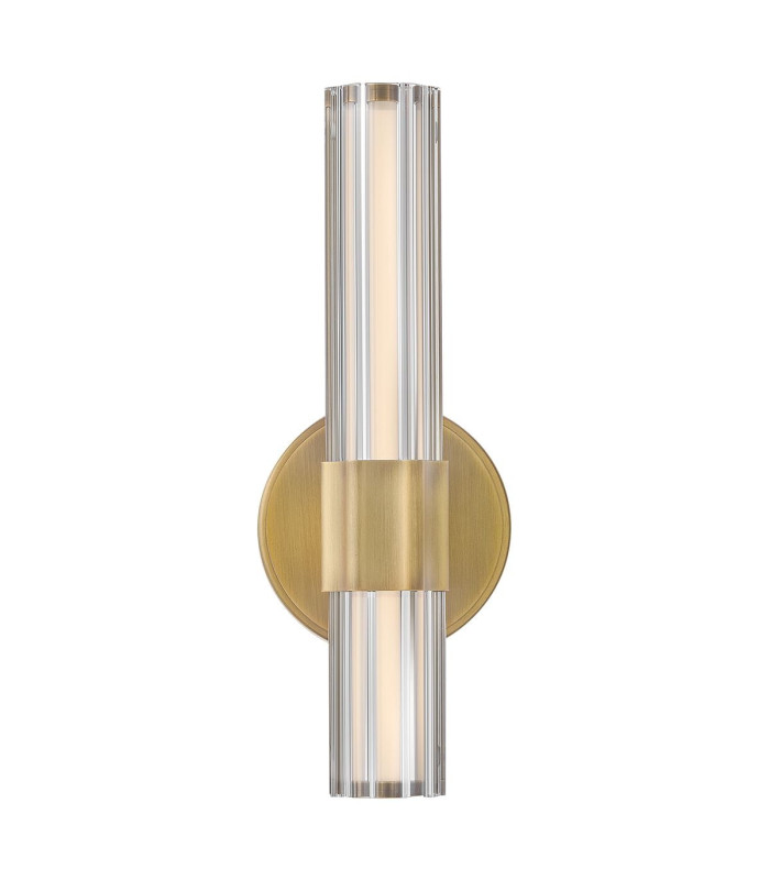 Georgette Small Integrated LED Wall Light Laquered Brass 3000K IP44-9