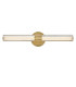Georgette Medium Integrated LED Wall Light Laquered Brass 3000K IP44-8