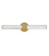 Georgette Medium Integrated LED Wall Light Laquered Brass 3000K IP44-9