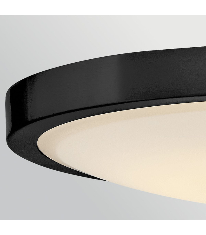 Kieran Integrated LED Semi-Flush Ceiling Light Black & Brass 2700K 3000K 3500K 4000K 5000K-5