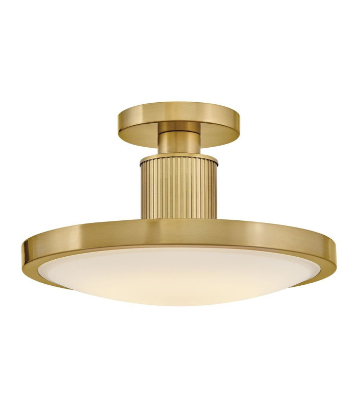 Kieran Integrated LED Semi-Flush Ceiling Light Laquered Brass 2700K 3000K 3500K 4000K 5000K-1