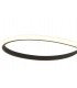 Semi Flush Ceiling Tall 40W LED 2800K, 3200lm, Dimmable Brown Oxide, Frosted Acrylic - 6