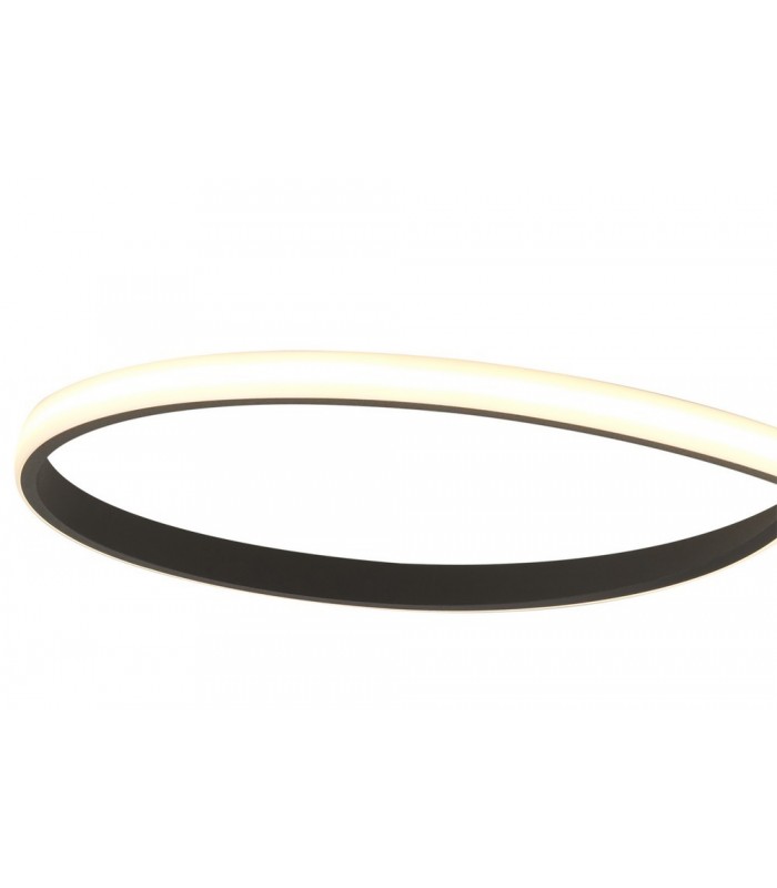 Semi Flush Ceiling Tall 40W LED 2800K, 3200lm, Dimmable Brown Oxide, Frosted Acrylic - 6