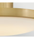 Kieran Integrated LED Semi-Flush Ceiling Light Laquered Brass 2700K 3000K 3500K 4000K 5000K-5