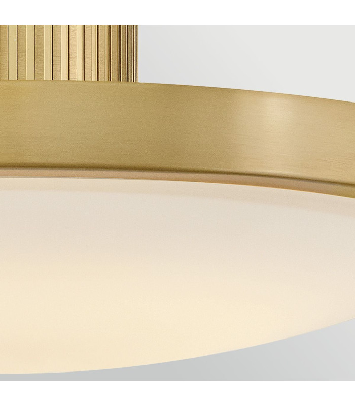 Kieran Integrated LED Semi-Flush Ceiling Light Laquered Brass 2700K 3000K 3500K 4000K 5000K-5