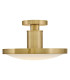 Kieran Integrated LED Semi-Flush Ceiling Light Laquered Brass 2700K 3000K 3500K 4000K 5000K-6