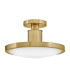 Kieran Integrated LED Semi-Flush Ceiling Light Laquered Brass 2700K 3000K 3500K 4000K 5000K-7