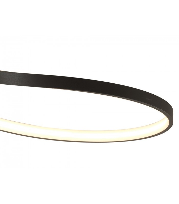 Semi Flush Ceiling Tall 40W LED 2800K, 3200lm, Dimmable Brown Oxide, Frosted Acrylic - 7