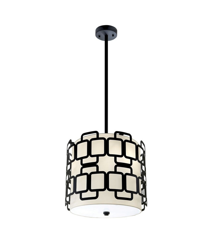 Sabina 3 Light Pendant Light Black-1