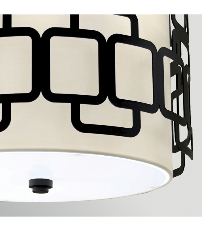 Sabina 3 Light Pendant Light Black-4