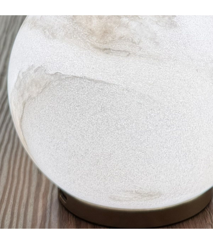 Luna Integrated LED Rechargeable Stone Table Lamp Painted 3000K IP20-3