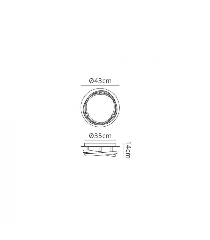 Flush 30W LED 3000K, 2500lm, Dimmable Silver, Polished Chrome, White Acrylic - 2