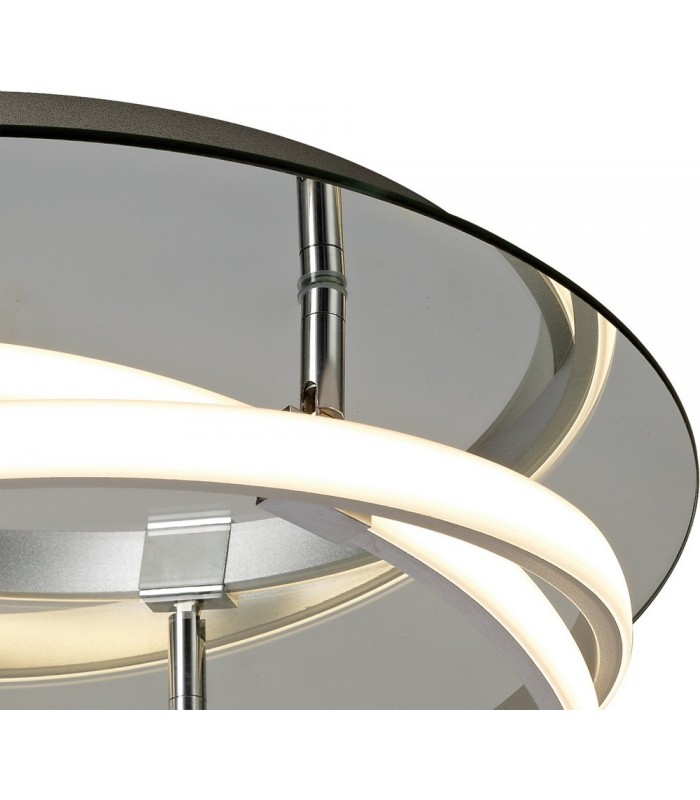 Flush 30W LED 3000K, 2500lm, Dimmable Silver, Polished Chrome, White Acrylic - 6