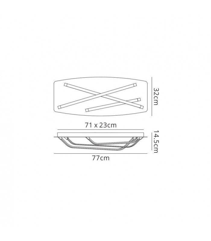 Flush LED Light 25W, 1900lm, 3000K Dimmable Polished Chrome, White Acrylic - 2