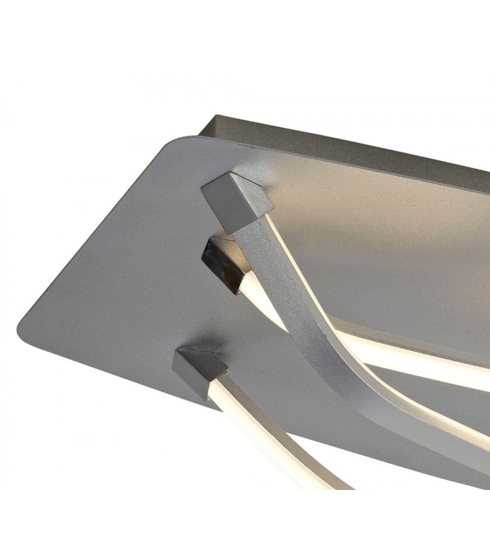 Flush LED Light 25W, 1900lm, 3000K Dimmable Polished Chrome, White Acrylic - 3