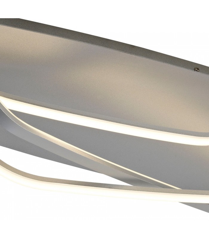 Flush LED Light 25W, 1900lm, 3000K Dimmable Polished Chrome, White Acrylic - 4