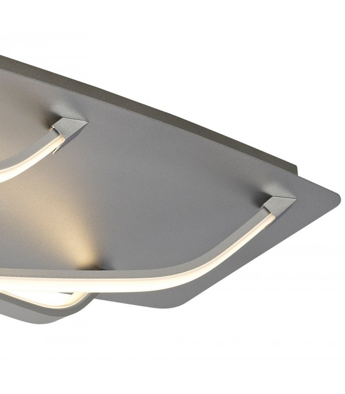 Flush LED Light 25W, 1900lm, 3000K Dimmable Polished Chrome, White Acrylic - 5