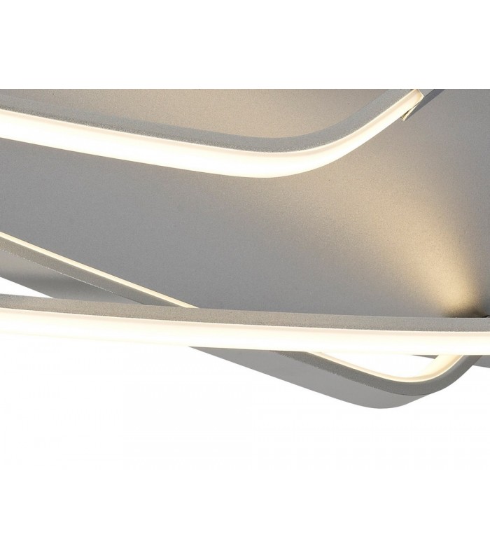Flush LED Light 25W, 1900lm, 3000K Dimmable Polished Chrome, White Acrylic - 6