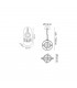 Ceiling Pendant Round 40cm, 3 Ring, 54W LED 3000K, 2000lm, RF Remote Control White - 2