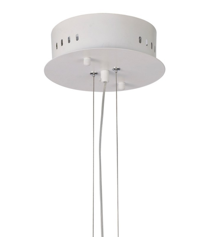 Ceiling Pendant Round 40cm, 3 Ring, 54W LED 3000K, 2000lm, RF Remote Control White - 4