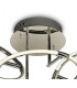 Semi Flush Ceiling Light 108cm x 35cm, 5 Ring, 59W LED 3000K, 2600lm, Chrome, RF Remote Control - 4