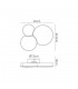 Flush Ceiling Light 40cm x 32.8cm 27W LED 3000K, 1430lm - 2