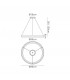 Dimmable Ring Ceiling Pendant 90cm Round 60W LED 3000K, 4200lm, White - 2
