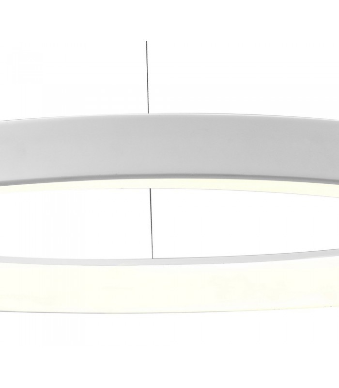 Dimmable Ring Ceiling Pendant 90cm Round 60W LED 3000K, 4200lm, White - 5