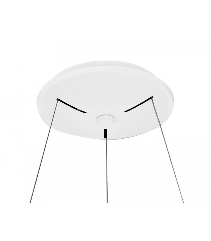 Dimmable RIng Ceiling Pendant 65cm Round 50W LED 3000K, 3500lm, White - 3