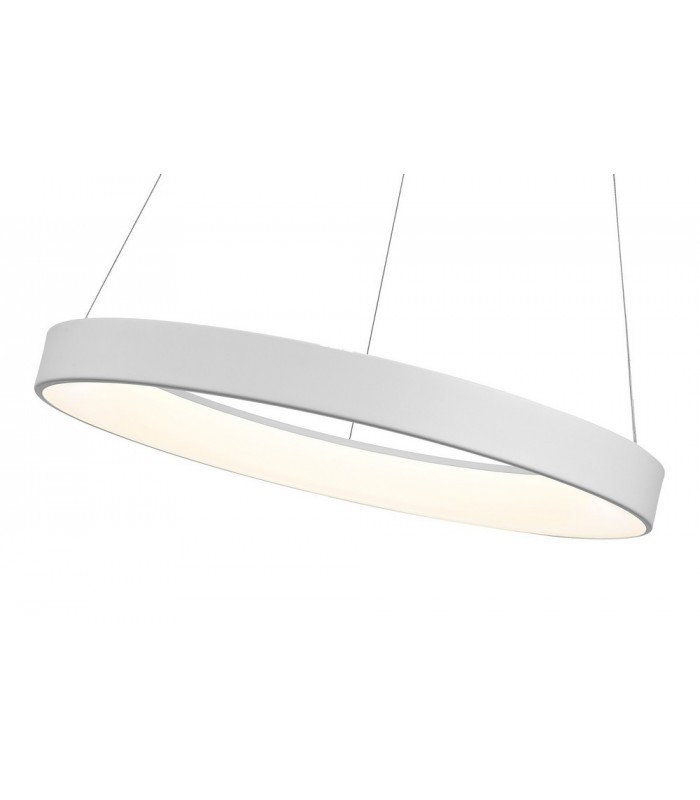 Dimmable RIng Ceiling Pendant 65cm Round 50W LED 3000K, 3500lm, White - 4