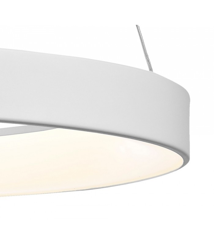 Dimmable RIng Ceiling Pendant 65cm Round 50W LED 3000K, 3500lm, White - 7