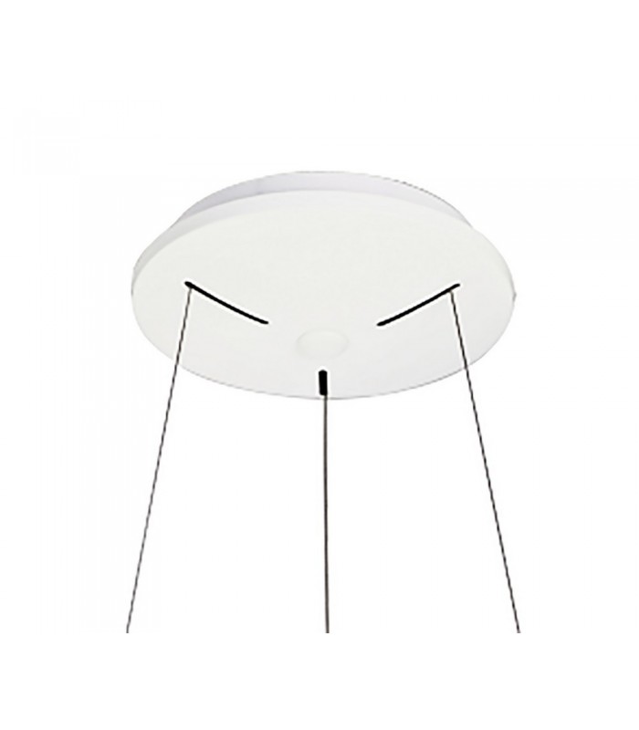 Dimmable Ring Ceiling Pendant 45cm Round 30W LED 3000K, 2100lm, White - 3