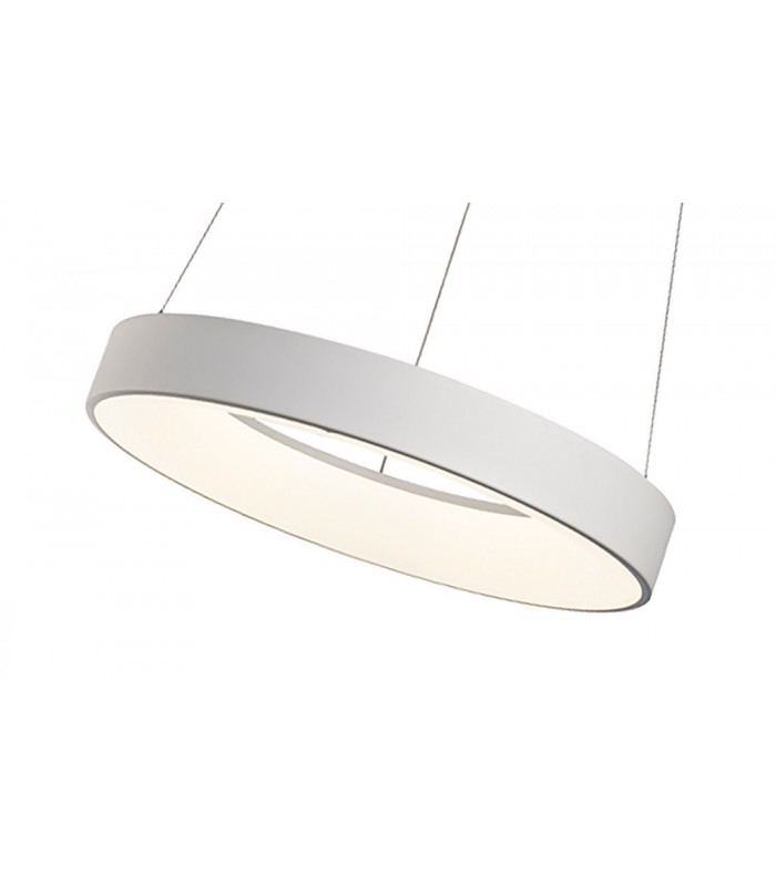 Dimmable Ring Ceiling Pendant 45cm Round 30W LED 3000K, 2100lm, White - 4