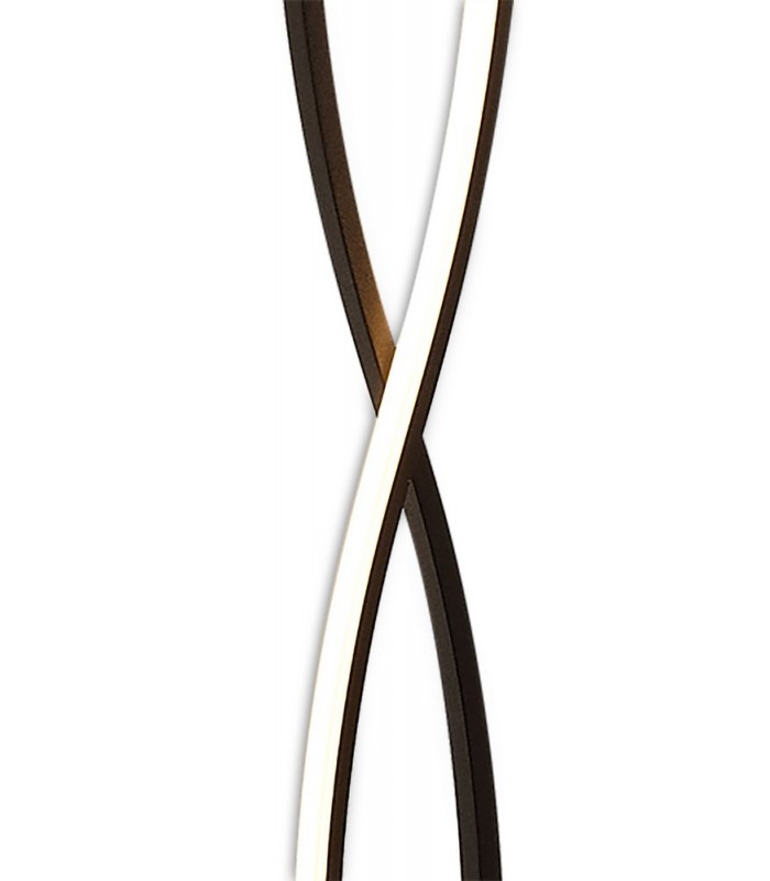 XL Floor Lamp 28W LED 2800K, 2200lm, Dimmable Frosted Acrylic, Brown Oxide - 4