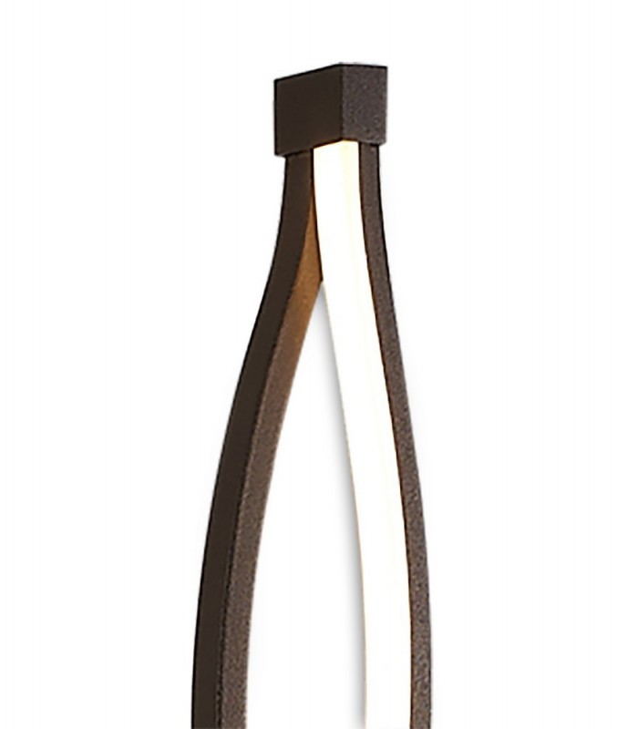 XL Floor Lamp 28W LED 2800K, 2200lm, Dimmable Frosted Acrylic, Brown Oxide - 5