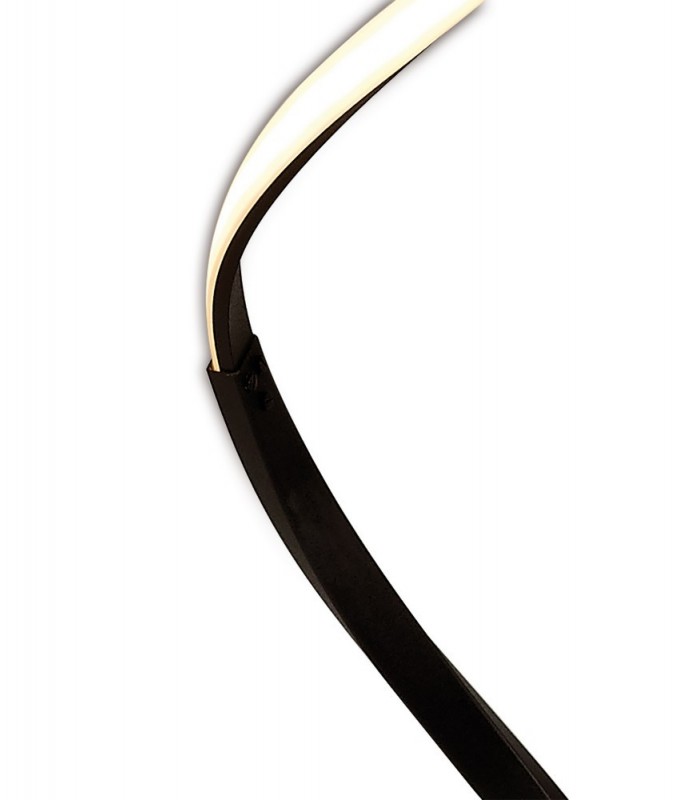 XL Floor Lamp 20W LED 2800K, 1800lm, Dimmable Frosted Acrylic, Brown Oxide - 3