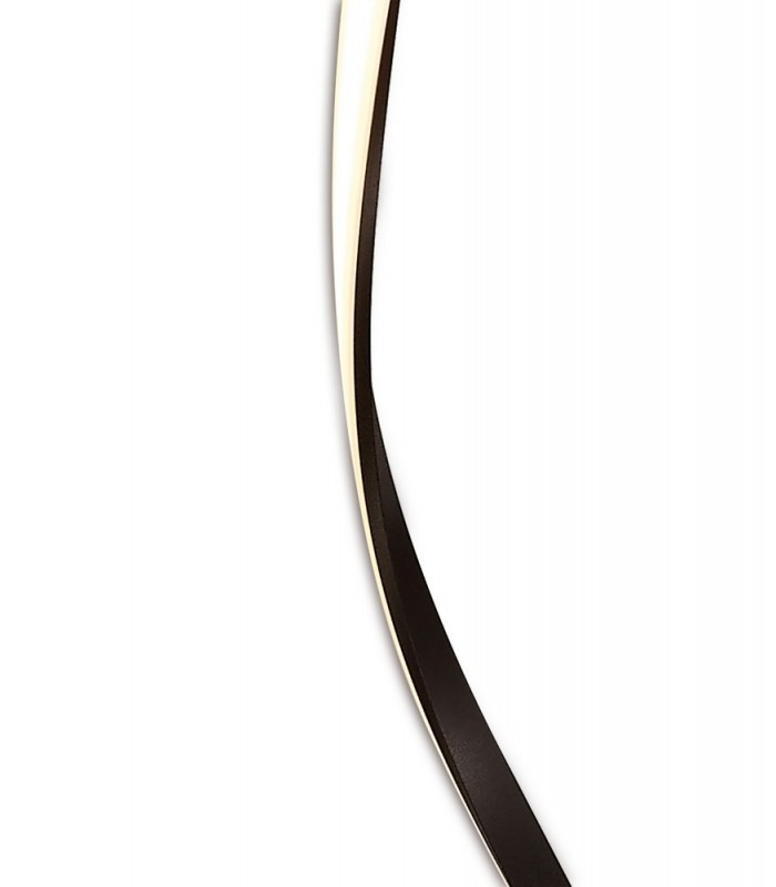XL Floor Lamp 20W LED 2800K, 1800lm, Dimmable Frosted Acrylic, Brown Oxide - 4