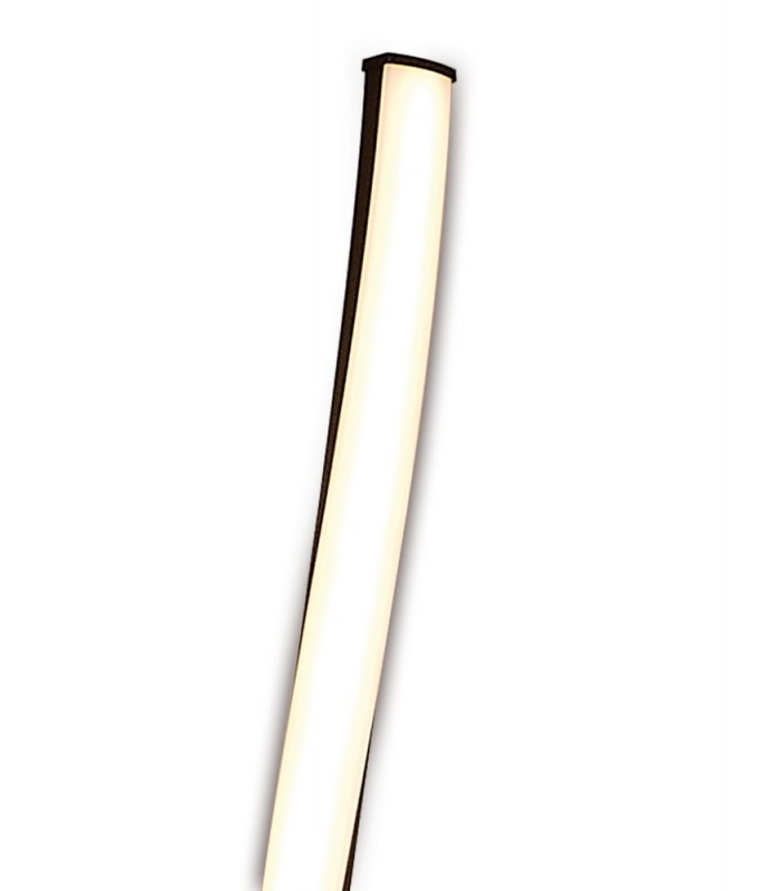 XL Floor Lamp 20W LED 2800K, 1800lm, Dimmable Frosted Acrylic, Brown Oxide - 5