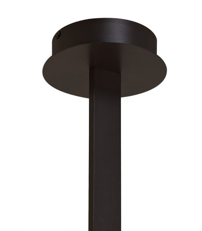 XL Semi Flush Ceiling 50W LED 2800K, 3900lm, Frosted Acrylic, Brown Oxide - 3