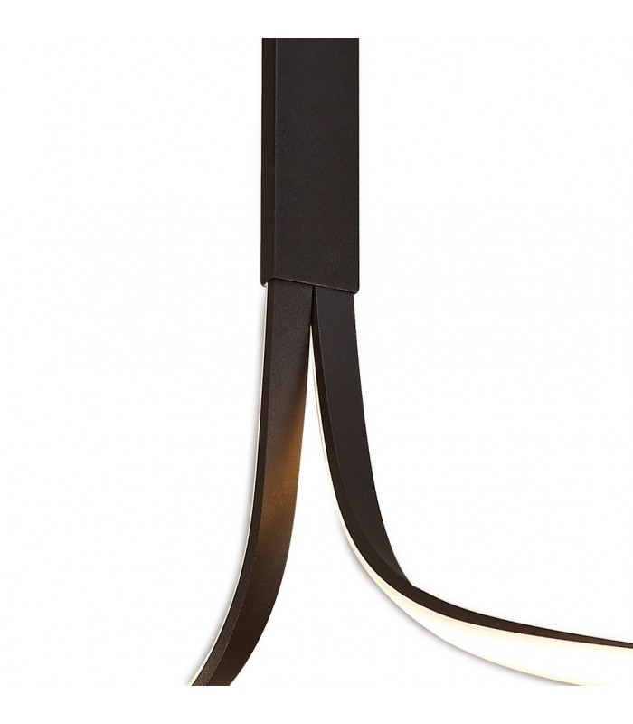 XL Semi Flush Ceiling 50W LED 2800K, 3900lm, Frosted Acrylic, Brown Oxide - 4