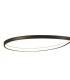 XL Semi Flush Ceiling 50W LED 2800K, 3900lm, Frosted Acrylic, Brown Oxide - 5