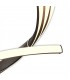 XL Semi Flush Ceiling 80W LED 2800K, 6200lm, Frosted Acrylic, Brown Oxide - 4