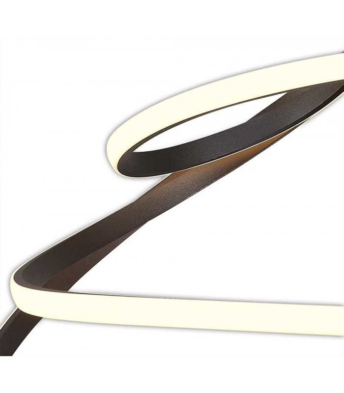 XL Semi Flush Ceiling 80W LED 2800K, 6200lm, Frosted Acrylic, Brown Oxide - 5