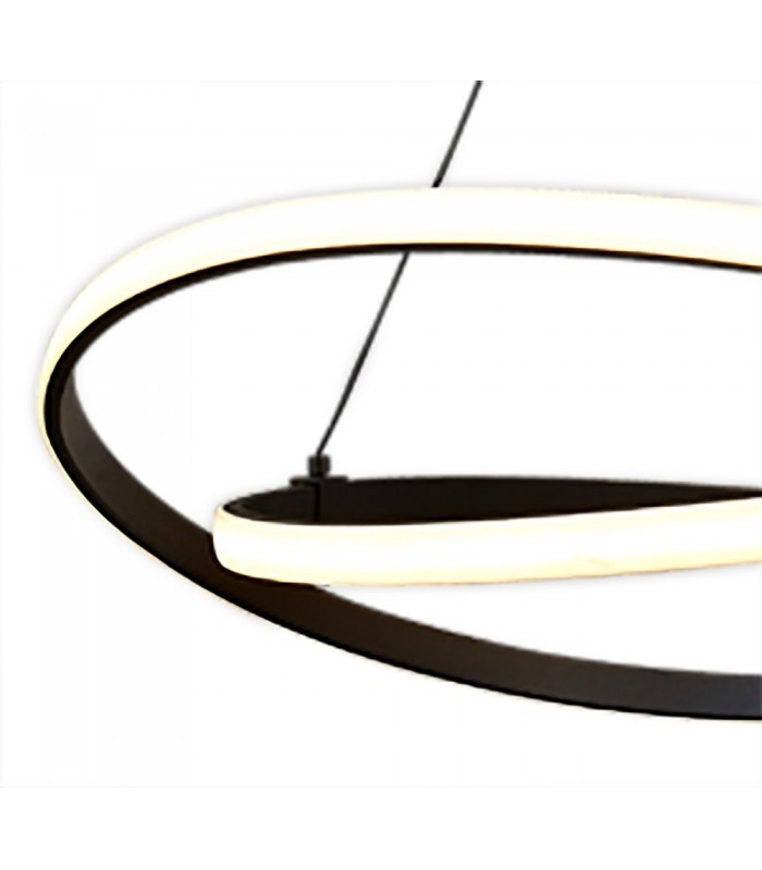 Ceiling Pendant 60W LED 2800K, 4500lm, Brown Oxide, White Acrylic - 4
