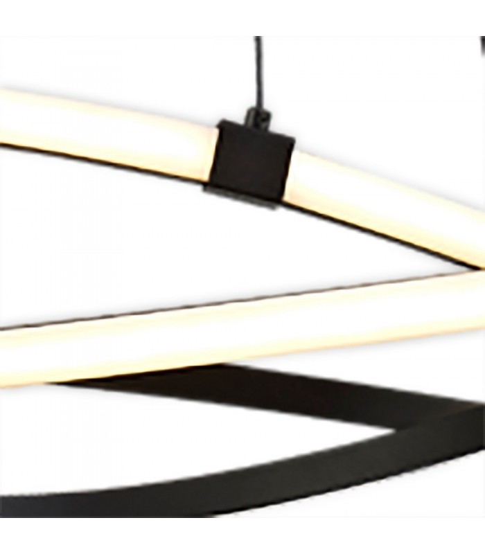 Ceiling Pendant 60W LED 2800K, 4500lm, Brown Oxide, White Acrylic - 5