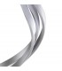 Semi Flush Ceiling 80W LED 3000K, 6200lm, Dimmable Silver, Frosted Acrylic, Polished Chrome - 4