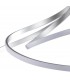 Semi Flush Ceiling 80W LED 3000K, 6200lm, Dimmable Silver, Frosted Acrylic, Polished Chrome - 5